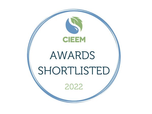 CIEEM awards shortlisting logo in a circle shape