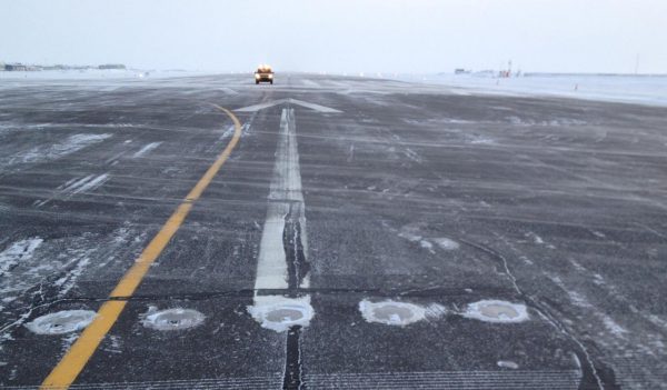 Airport runway tarmac