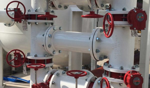 Complex process piping and valve assemblies
