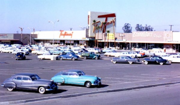 Orange County Shopping plaza, ca. 1960s.