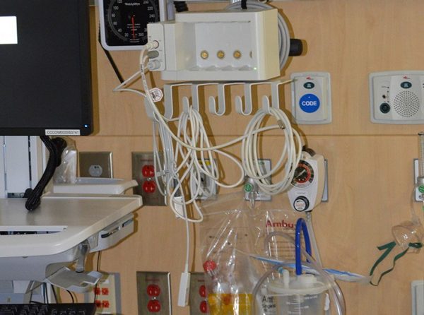 equipment in patient rooms