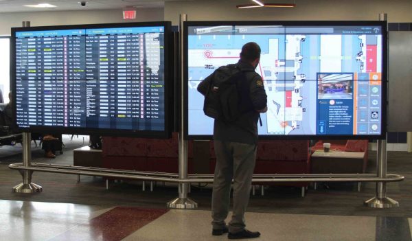 Arrivals and Departures digital board