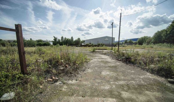 Brownfield land, former site of industrial waste and scrap processing works, West Midlands, UK
