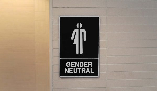      Gender neutral restroom sign that says, GENDER NEUTRAL                         