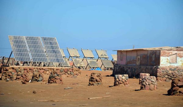 Solar panels, Bedouin village near Sharm El Sheikh