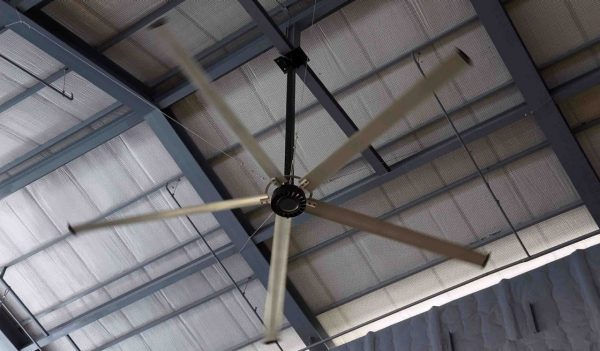 Large industrial ceiling fan