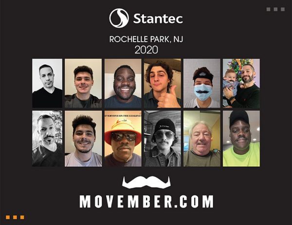 Group photo of Movember participants