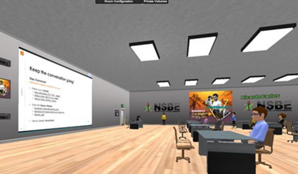 Screenshot of virtual conference participants