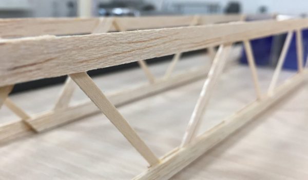 Wooden truss model