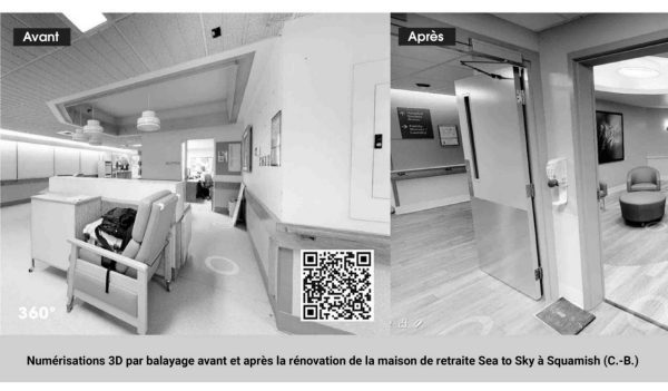 3D scan of hospital waiting area