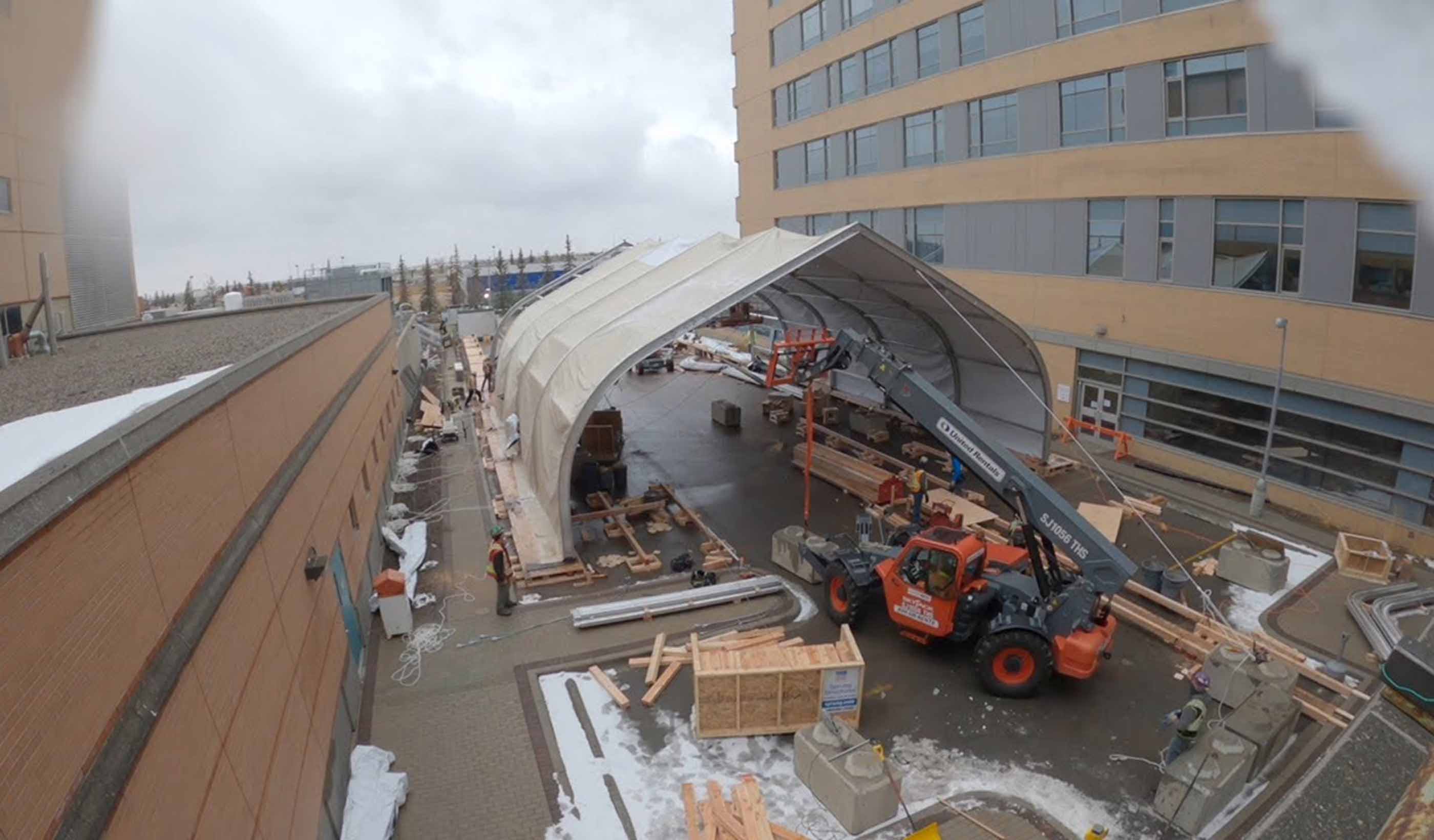 Albertans helping Albertans: Constructing Peter Lougheed Hospital’s temporary COVID-19 structure