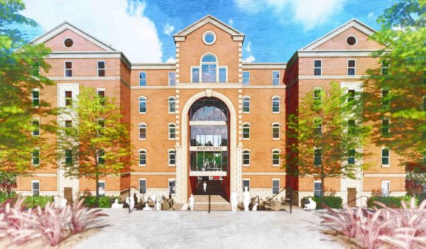 Rendering of Mary's Hall at TWU