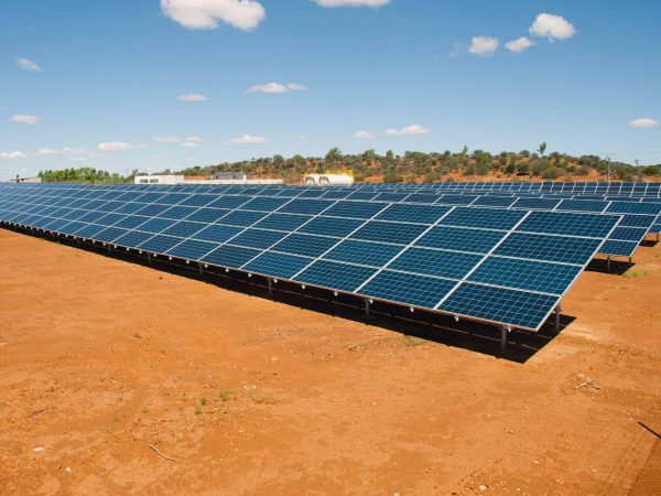 Solar panels in Australia's outback