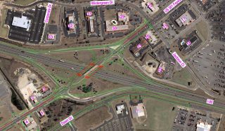 US 301/I-95 Double Crossover Diamond Interchange