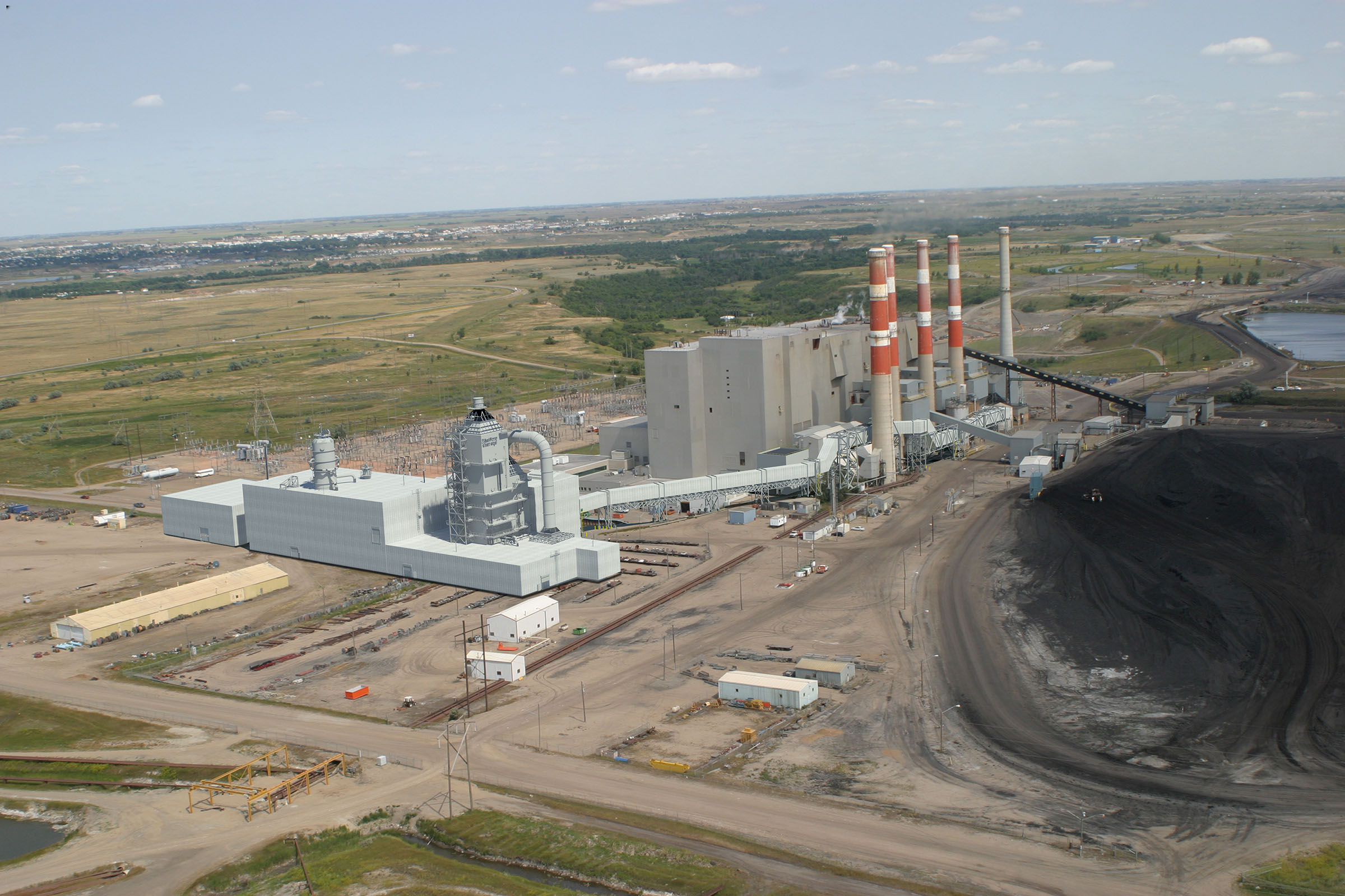 Captage du carbone à la centrale Boundery Dam