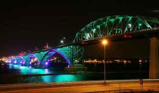 Peace Bridge Aesthetic Lighting