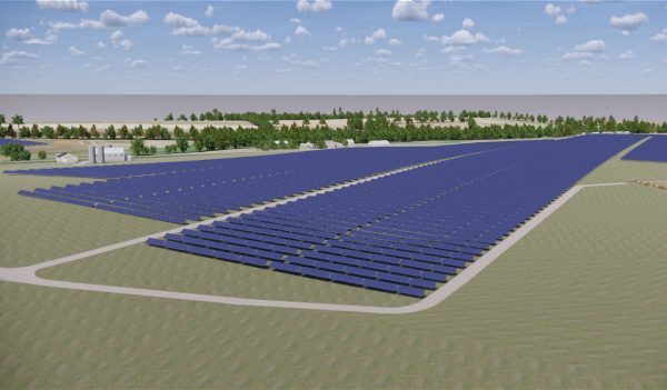 Rendering of solar farm