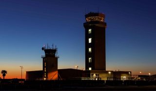 Air Traffic Control Tower and Utility Building at Ellington Airport