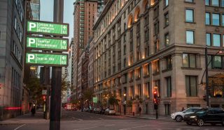 Off-street dynamic parking guidance system in Montreal