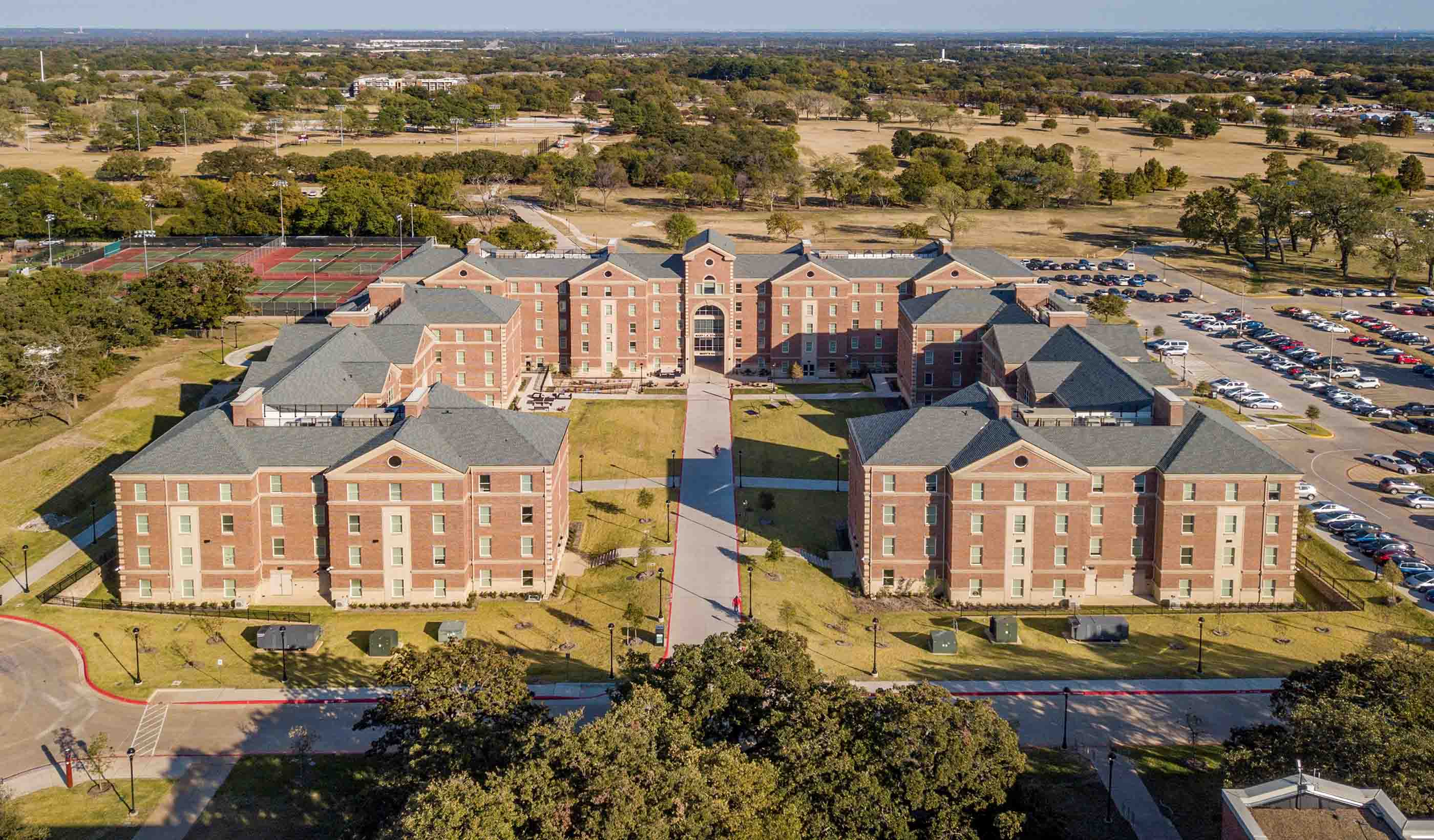 Texas Woman’s University, Parliament Village and Dining Hall