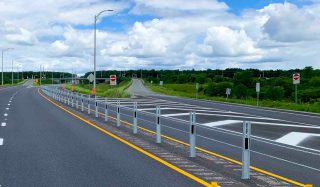 Highway 50 - High Tension Cable Barrier Installation