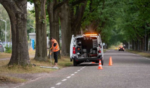 Netherlands road works soil risk map